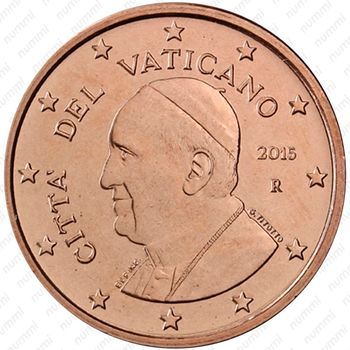 1 евроцент 2014-2016 [Ватикан] - Аверс
