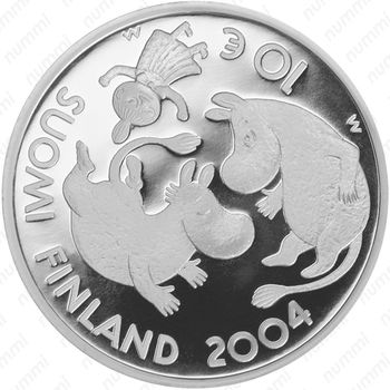 10 евро 2004, 90 лет со дня рождения Туве Янссон [Финляндия] - Аверс