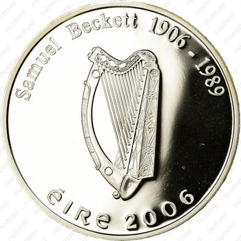10 евро 2006, 100 лет со дня рождения Сэмюэля Беккета [Ирландия] - Аверс