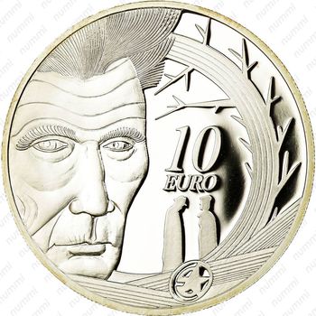 10 евро 2006, 100 лет со дня рождения Сэмюэля Беккета [Ирландия] - Реверс