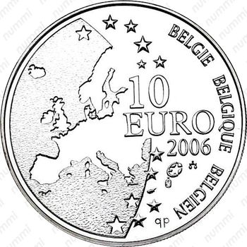 10 евро 2006, 400 лет со дня смерти Юста Липсия [Бельгия] - Аверс