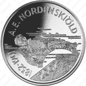 10 евро 2007, 175 лет со дня рождения Адольфа Эрика Норденшёльда [Финляндия] - Реверс