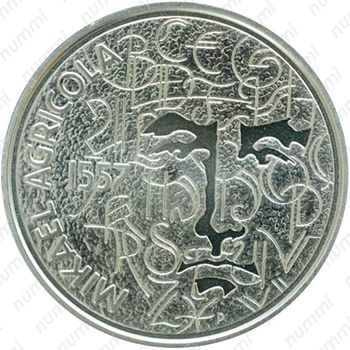 10 евро 2007, 450 лет со дня смерти Микаэля Агриколы [Финляндия] - Аверс