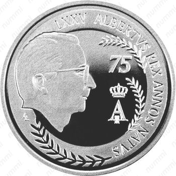 10 евро 2009, 75 лет со дня рождения Альберта II [Бельгия] - Реверс