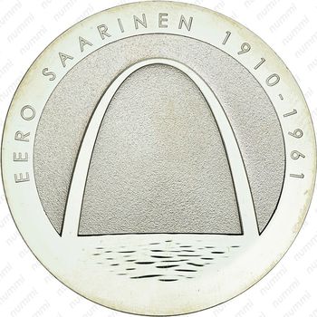 10 евро 2010, 100 лет со дня рождения Ээро Сааринена [Финляндия] - Аверс