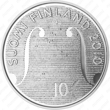 10 евро 2010, 100 лет со дня рождения Конста Юлха [Финляндия] - Реверс