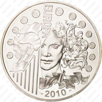 10 евро 2010, 1100 лет Аббатству Клюни [Франция] - Аверс