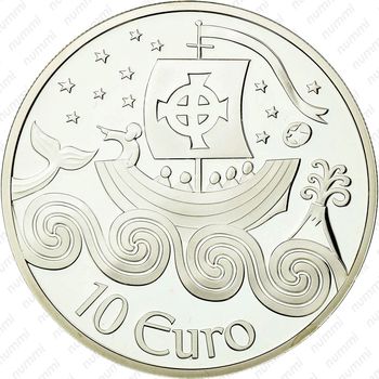 10 евро 2011, Брендан Мореплаватель [Ирландия] - Реверс