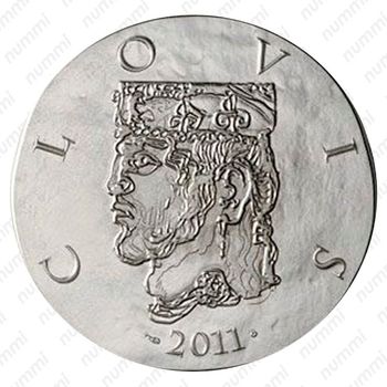 10 евро 2011, Короли Франции - Кловис, 481-511 [Франция] - Аверс