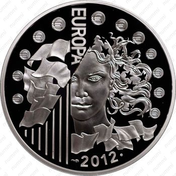 10 евро 2012, 20 лет Еврокорпусу [Франция] - Реверс