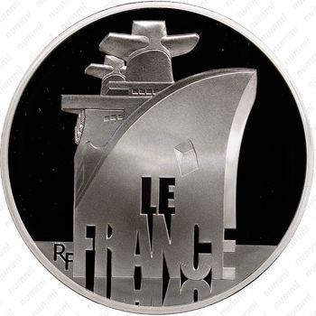 10 евро 2012, Великие французские корабли - Le France [Франция] - Аверс