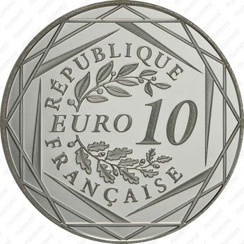 10 евро 2014, Петух [Франция] - Реверс