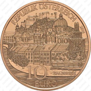 10 евро 2014, Земли Австрии - Зальцбург, Медь [Австрия] - Аверс
