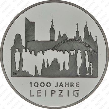 10 евро 2015, 1000 лет городу Лейпциг [Германия] - Реверс