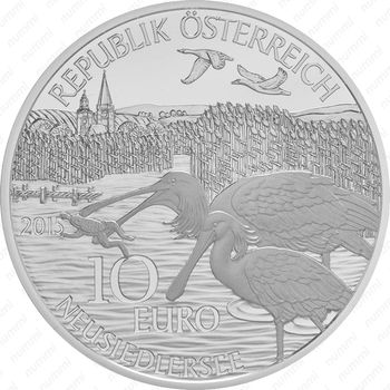 10 евро 2015, Земли Австрии - Бургенланд, Серебро [Австрия] - Аверс