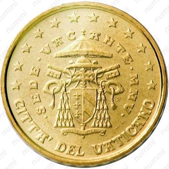 10 евроцентов 2005, Вакантный престол [Ватикан] - Аверс