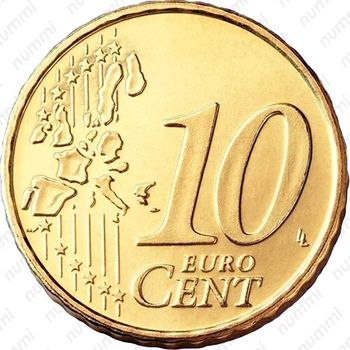 10 евроцентов 2005, Вакантный престол [Ватикан] - Реверс