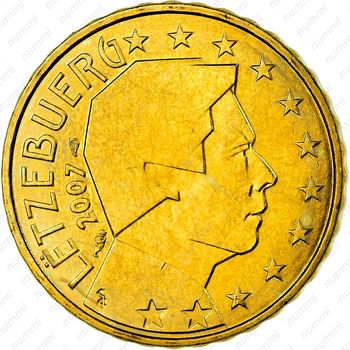 10 евроцентов 2007-2019 [Люксембург] - Аверс