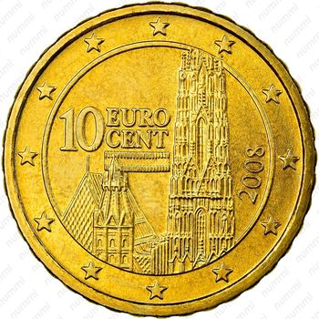10 евроцентов 2008-2019 [Австрия] - Аверс