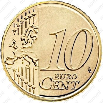 10 евроцентов 2009-2017 [Монако] - Реверс