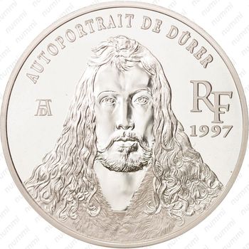 10 франков 1997, Сокровища европейских музеев - Автопортрет Альбрехта Дюрера [Франция] - Аверс