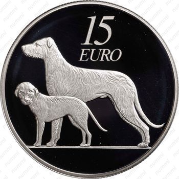 15 евро 2012, Ирландский волкодав [Ирландия] - Реверс