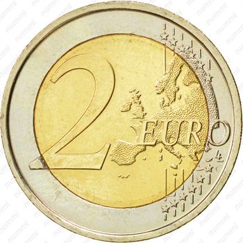 2 евро 2009, 200 лет со дня рождения Луи Брайля [Бельгия] - Реверс