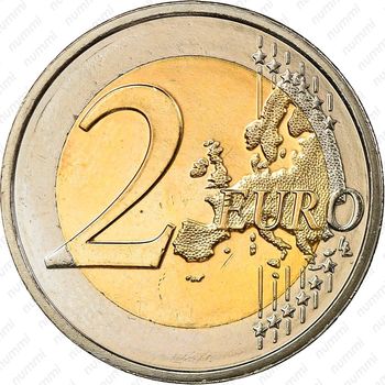 2 евро 2009, 90 лет вступления на престол Герцогини Шарлотты [Люксембург] - Реверс
