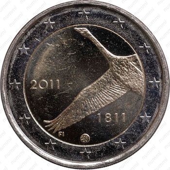 2 евро 2011, 200 лет банку Финляндии [Финляндия] - Аверс