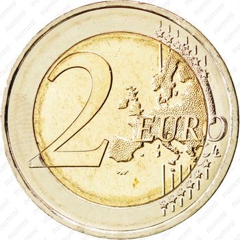 2 евро 2012, 100 лет со дня рождения аббата Пьера [Франция] - Реверс