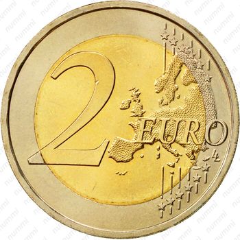 2 евро 2013, 1150 лет миссии Кирилла и Мефодия в Великой Моравии [Словакия] - Реверс