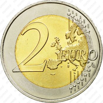 2 евро 2013, 150 лет со дня рождения Пьера де Кубертена [Франция] - Реверс