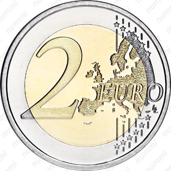 2 евро 2014, 25 лет падению Берлинской стены [Ватикан] - Реверс