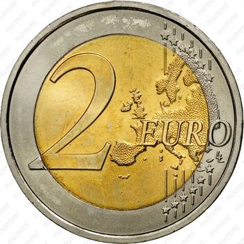 2 евро 2015, 150 лет Португальскому Красному кресту [Португалия] - Реверс