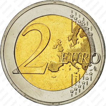 2 евро 2015, 75 лет со дня смерти Спиридона Луиса [Греция] - Реверс