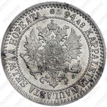 1 марка 1865, S - Аверс