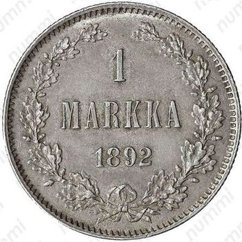 1 марка 1892, L - Реверс