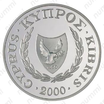 1 фунт 2000, Кипрская каменка [Кипр] - Аверс