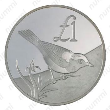 1 фунт 2000, Кипрская каменка [Кипр] - Реверс