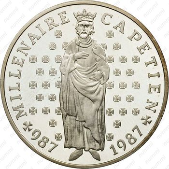 10 франков 1987, Тысячелетие династии Капетингов [Франция] - Аверс