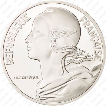 10 франков 2000, Свобода /Анри Лагрифул/ [Франция] - Аверс
