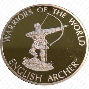 10 франков 2010, Воины мира - Английский лучник [Демократическая Республика Конго] - Аверс