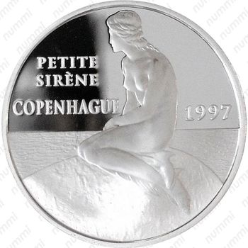 100 франков 1997, Памятники архитектуры - Русалочка, Копенгаген [Франция] - Аверс