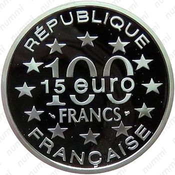 100 франков 1997, Памятники архитектуры - Скала Кашел, Ирландия [Франция] - Реверс
