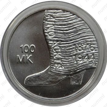 100 марок 2001, 125 лет со дня рождения Айно Акте [Финляндия] - Реверс