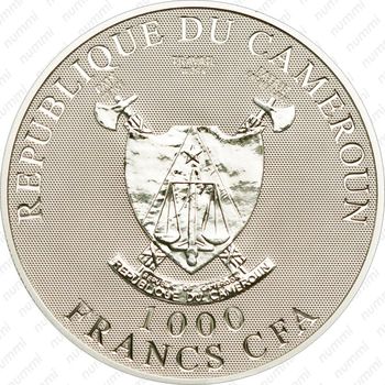 1000 франков 2010, Ангел любви [Камерун] - Аверс