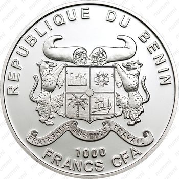 1000 франков 2011, Байкал [Бенин] - Аверс