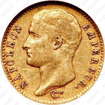 20 франков 1807, Старый тип: без венка [Франция] - Аверс