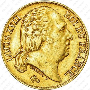 20 франков 1816-1824 [Франция] - Аверс