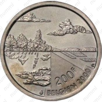 200 франков 2000, Природа [Бельгия] - Реверс